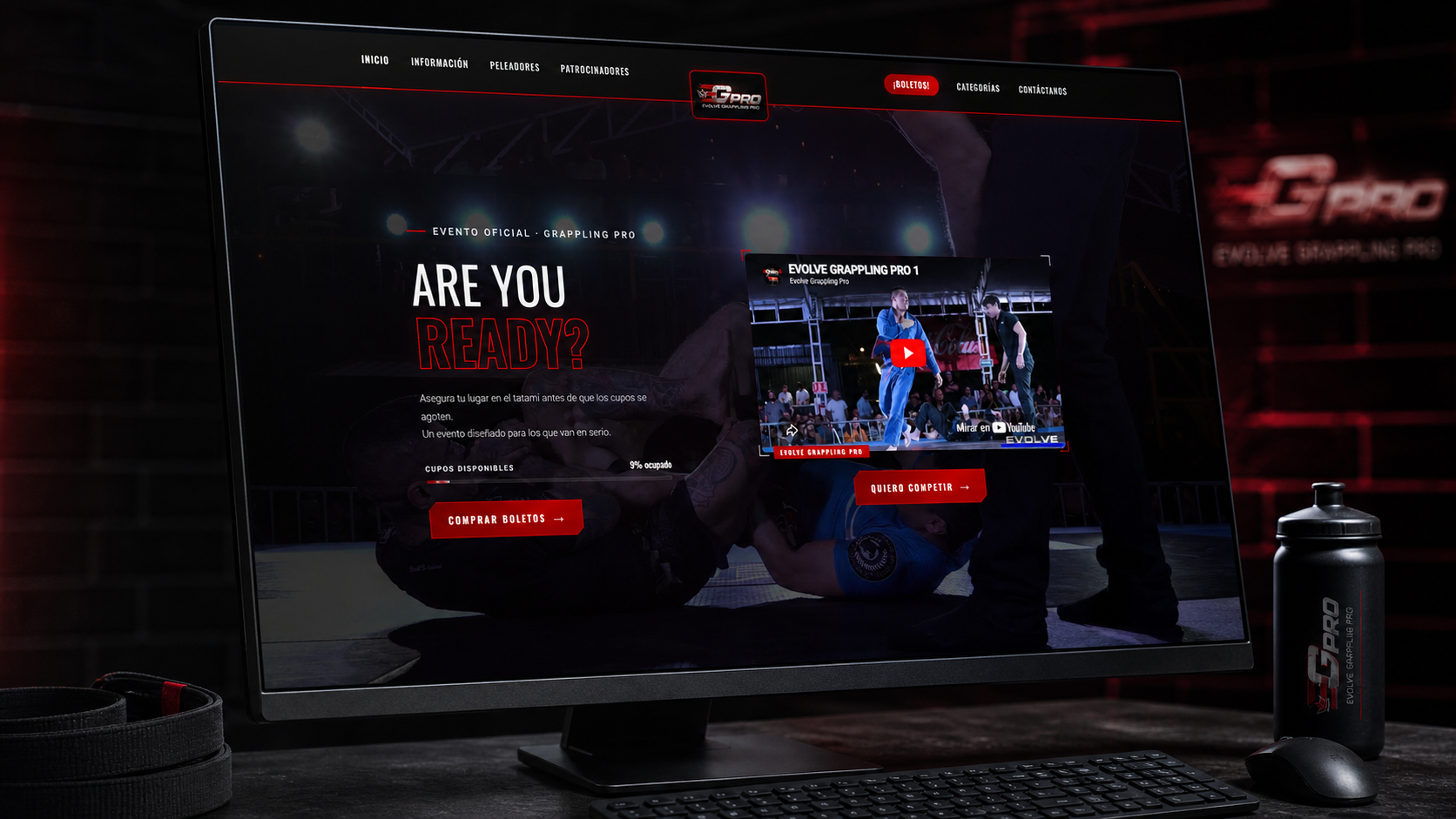 Evolve — Private Live-Event Streaming Platform — Product design and local technical proof for a combat-sports pay-per-view experience