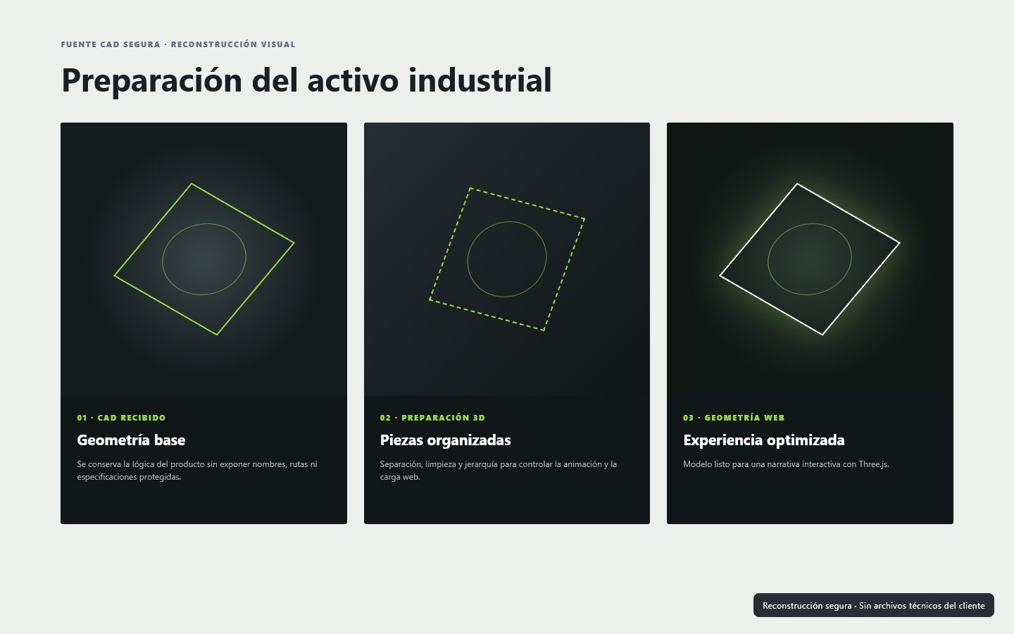 Safe reconstruction of the original industrial CAD source